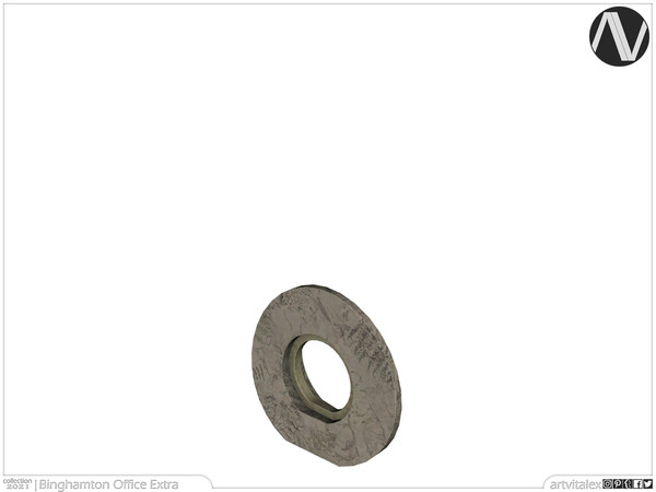 Sims 4 — Binghamton Perforated Decor by ArtVitalex — Office And Study Room Collection | All rights reserved | Belong to