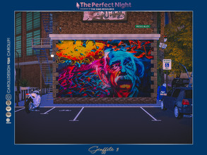 Sims 4 — The Perfect Night Graffiti Mural 3 by Caroll912 — An 8-swatch, non-seamless, large and colorful street art