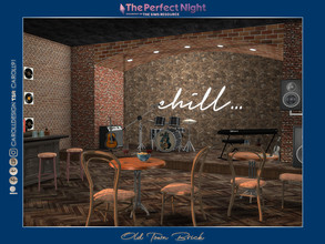 Sims 4 — The Perfect Night Old Town Brick by Caroll912 — An aged brick wall in 12 various patterns containing shades of