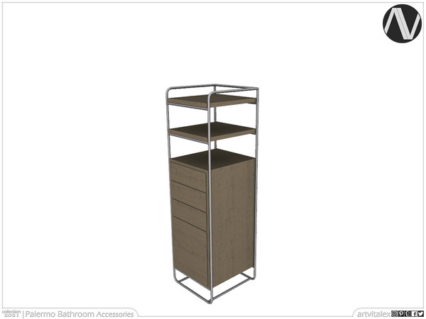 Sims 4 — Palermo Cupboard by ArtVitalex — Bathroom Collection | All rights reserved | Belong to 2021 ArtVitalex@TSR -