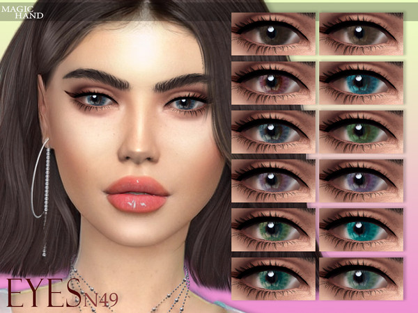 Sims 4 — Eyes N49 by MagicHand — Realistic eyes for males and females. --15 available colors-- --Compatible with HQ