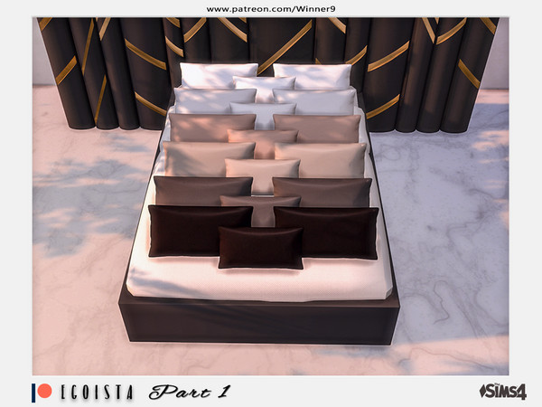 Sims 4 — Egoista Pillows cotton Patreon by Winner9 — Pillows cotton from my Egoista bedroom set, you can find it easy in