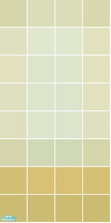 Sims 2 — Source Tile Set - Green Wall by s00z — 