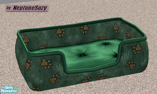 Sims 2 — NSC Pet Bed 3 by Neptunesuzy — Your Sim's and their Pets will Love this Paw Print Pet Bed! Enjoy! 