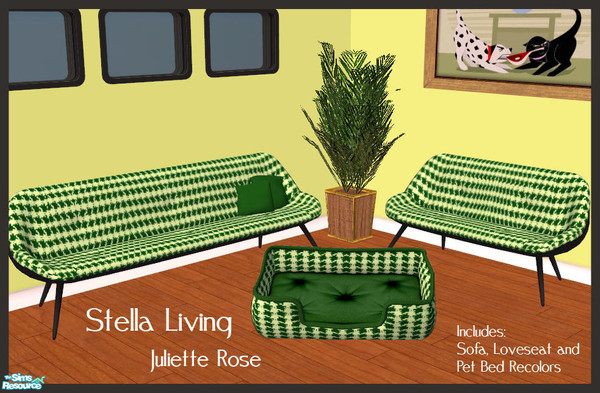 Sims 2 — Stella Living "Green" by JulietteRose — Enjoy!