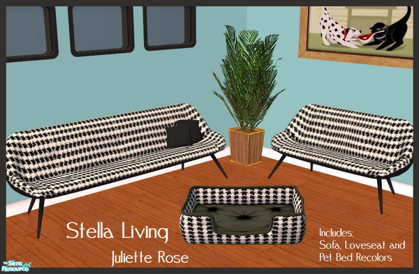 Sims 2 — Stella Living "Black" by JulietteRose — Enjoy!