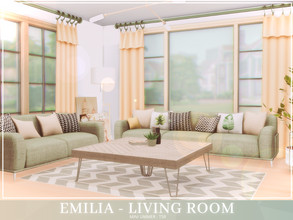 Sims 4 — Emilia Living room by Mini_Simmer — Room type: Office Size: 4x4 Price: $3,375 Wall Height: Short