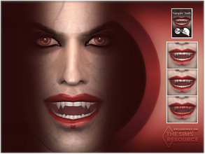 Sims 4 — Vampire Teeth by BAkalia — Hello :) Vampire teeth for your sims. 3 swatches All genders / Teen to Elder Teeth