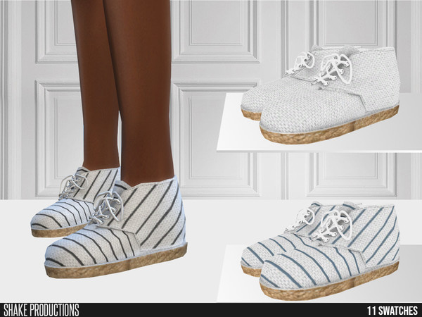 Sims 4 — ShakeProductions 684 - Espadrille Sneakers by ShakeProductions — Shoes/Sneakers New Mesh All LODs Handpainted 11