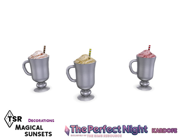 Sims 4 — The Perfect Night_kardofe_Magical sunsets_Milkshake by kardofe — Iced milkshake cup, in three different