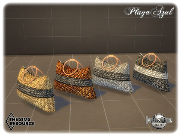 Sims 4 — playa azul deco bag more big by jomsims — playa azul deco bag more big