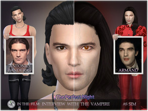Sims 4 — SIM Antonio Banderas as vampire Armand - ThePerfectNight  by BAkalia — Hello :) This is my version of Sim