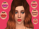 Sims 4 — Matte lipstick bright colors by Johanasimmer05 — - Matte lipstick - 5 colors - Female