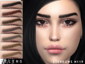 Sims 4 — Eyebrows N119 by Seleng — The eyebrows has 10 colours and HQ compatible. Allowed for teen, young adult, adult