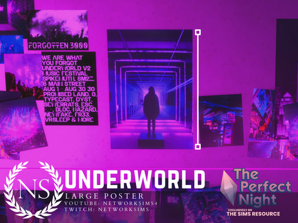 Sims 4 — The Perfect Night - Underworld Large Poster by networksims — A large poster.