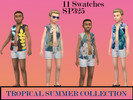 Sims 4 — Tropical Collection by simsplayer325 — Great for that matching family beach photo or just for enjoying lazy