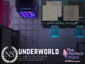 Sims 4 — The Perfect Night - Underworld Concrete Floor by networksims — A floor with 15 different grunge designs,