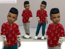 Sims 4 — 4pack pirat's shirt boy toddler  by MiniWardrobe — 4 shirts for a toddler boy. Pirats mesh. 