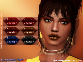Sims 4 — The Perfect Night - Simchella Lipstick by MSQSIMS — This Glossy Lipstick comes in 6 colors and it's perfect for