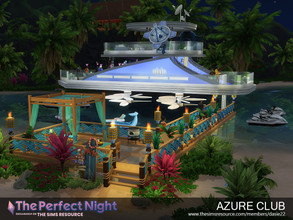 Sims 4 — The Perfect Night AZURE CLUB by dasie22 — The Perfect Night AZURE CLUB is a night club over Sulani beach.