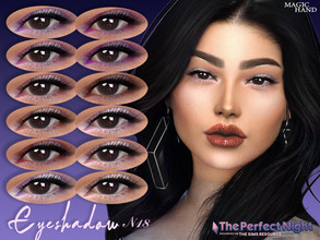 Sims 4 — The Perfect Night - Eyeshadow N18 by MagicHand — Soft party eyeshadow in 12 colors - HQ compatible. Preview -