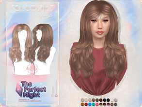 Sims 4 — The Perfect Night- JavaSims- Teleport (Hairstyle) by JavaSims — -Female -T/YA/A/E -40 Color's -New Mesh! -Hat