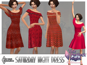 Sims 4 — The Perfect Night - Saturday Night Dress by Pelineldis — My perfect night - dancing like Tony and Stephanie.