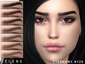 Sims 4 — Eyebrows N120 by Seleng — The eyebrows has 10 colours and HQ compatible. Allowed for teen, young adult, adult