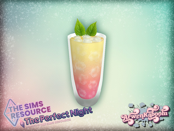 Sims 4 — The Perfect Night - Sea Breeze by ArwenKaboom — Base game refreshment, no recolors. This is a static deco item.