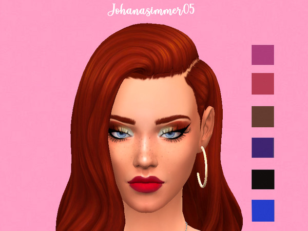 Sims 4 — Sara eyeshadow by Johanasimmer05 — - Female - 6 colors - Base game compatible - Color wheel compatible 