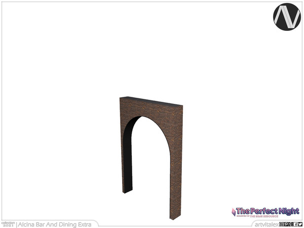 Sims 4 — The Perfect Night | Alcina Decorative Arch Short by ArtVitalex — Bar And Dining Collection | All rights reserved