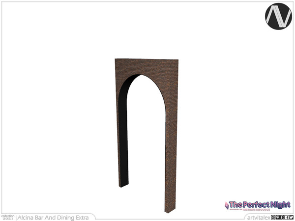 Sims 4 — The Perfect Night | Alcina Decorative Arch Medium by ArtVitalex — Bar And Dining Collection | All rights