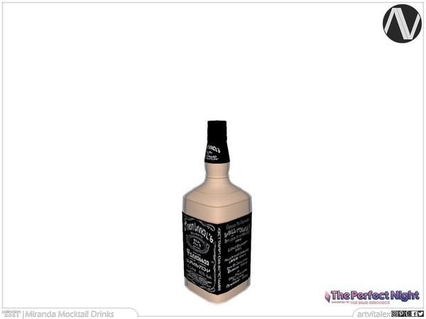 Sims 4 — The Perfect Night | Tennessee Alcohol-Free Beverage by ArtVitalex — Bar And Dining Collection | All rights