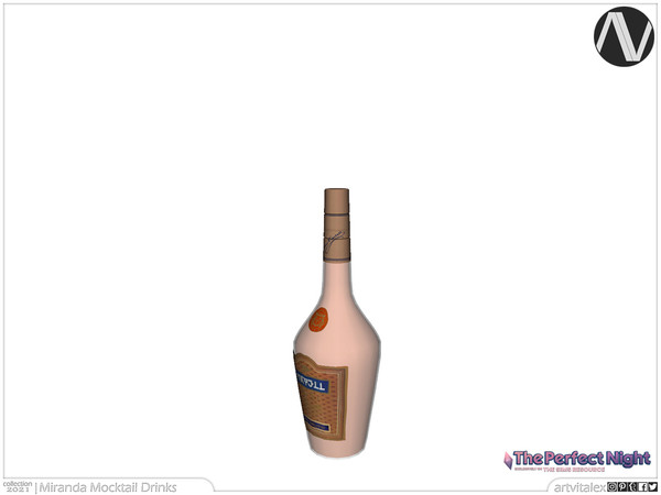 Sims 4 — The Perfect Night | Charent Alcohol-Free Beverage by ArtVitalex — Bar And Dining Collection | All rights