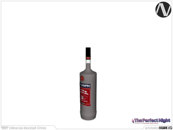 Sims 4 — The Perfect Night | Canelli Alcohol-Free Beverage by ArtVitalex — Bar And Dining Collection | All rights