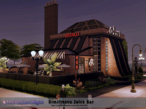 Sims 4 — The Perfect Night - Dimitrescu Juice Bar by Danuta720 — This old club attracts fans from all over the world,