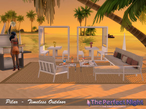 Sims 4 — The Perfect Night Timeless Outdoor by Pilar — Sunset marks the witch hour, preparing the perfect night