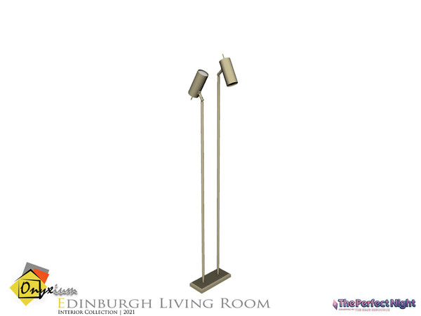Sims 4 — The Perfect Night | Edinburgh Floor Lamp by Onyxium — Onyxium@TSR Design Workshop Living Room Collection |