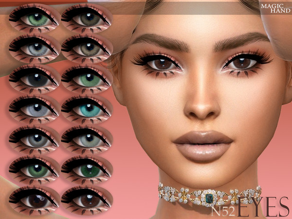 Sims 4 — Eyes N52 by MagicHand — 5 type of eyes in total of 18 colors - HQ compatible. Preview - CAS thumbnail Pictures
