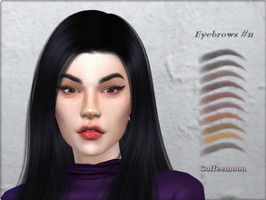 Sims 4 — Soft eyebrows N11 by coffeemoon — 27 color options for female and male: toddler, child, teen, young, adult,