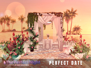 Sims 4 — THE PERFECT NIGHT - Perfect Dinner Date by Summerr_Plays — This pier in Sulani is all set up for a romantic