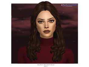 Sims 4 — The Perfect Night - Agnes Hairstyle by -Merci- — New Maxis Match Hairstyle for Sims4. -For female, teen-elder.