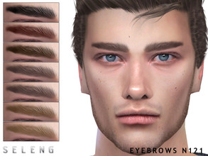 Sims 4 — Eyebrows N121 by Seleng — The eyebrows has 10 colours and HQ compatible. Allowed for teen, young adult, adult