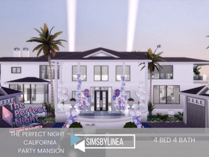Sims 4 — The Perfect Night - California Party Mansion by SIMSBYLINEA — TSR - The Perfect Night: Rumors say the best