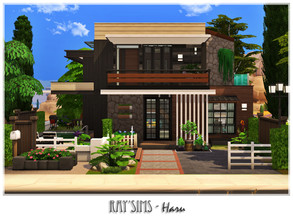 Sims 4 — Haru by Ray_Sims — This house fully furnished and decorated, without custom content. This house has 3 bedroom