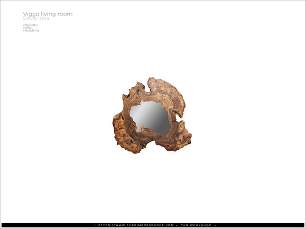 Sims 4 — Viggo livingroom - slab mirror v03 by Severinka_ — Slab wall mirror v03 From the set 'Viggo living room / part