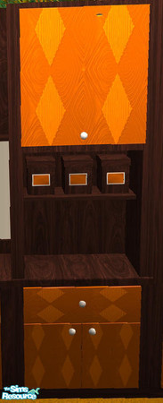 Sims 2 — Sunrise Kitchen - Tall counter shelf by Cloisonne — 