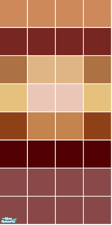 Sims 2 — Eclipse Tile Set - Red Wall by s00z — 