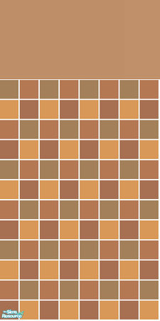 Sims 2 — Autumn Tile & Lino Set - Brown Wall by s00z — 