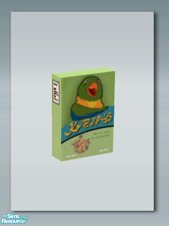 Sims 2 — Pet Food Box - Bird by Shakeshaft — Part of a set of Pet Supplies for your Sims stores or home decoration, set